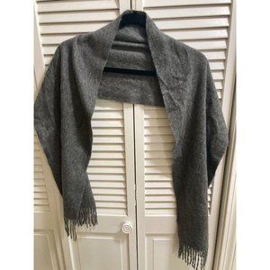 Cashmere Boutique Pure Cashmere Unisex Scarf-Charcoal